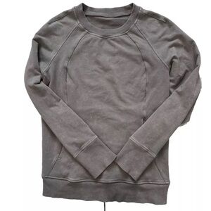 Lululemon Scuba Crew Neck Sweatshirt Stonewashed Dye Grey Purple  Womens 4
